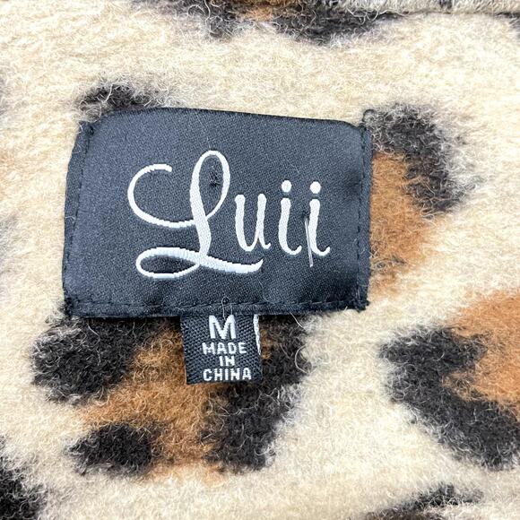 Luii | Leopard Print Wool Blend Cardigan Jacket - Picture 9 of 11